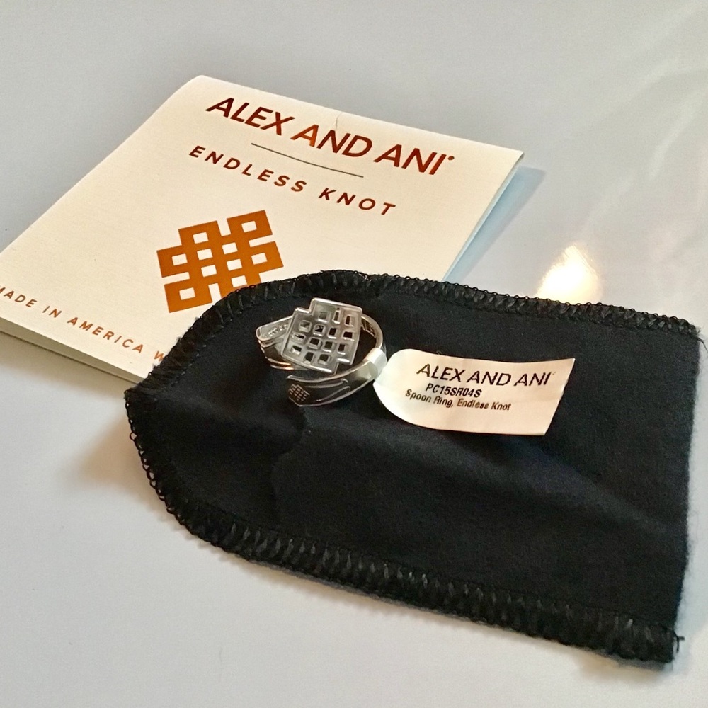 🆕 ALEX AND ANI Endless Knot Spoon Ring
